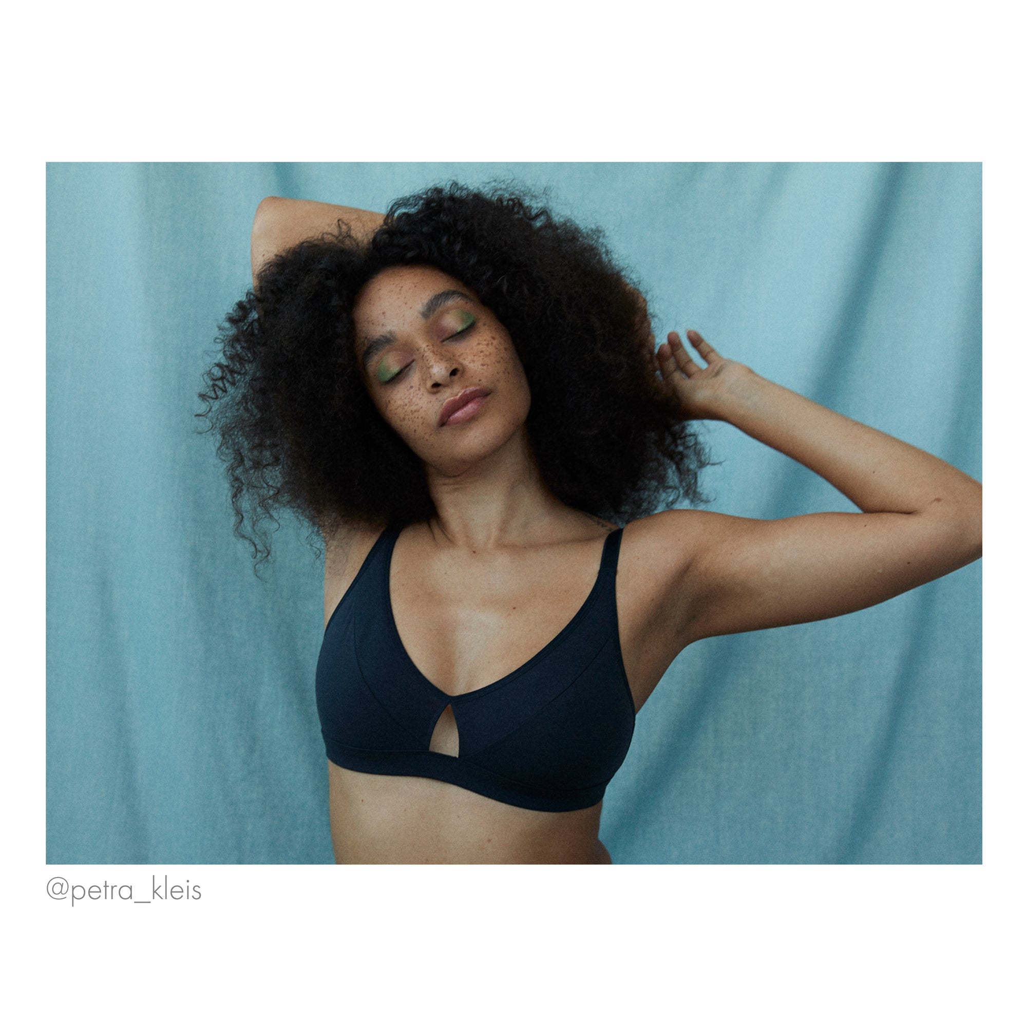Audre organic cotton soft bra in Grey - Moons and Junes